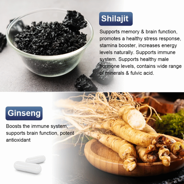 Organic Shilajit & Maca Capsules