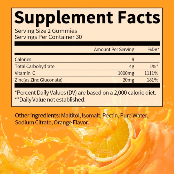 Vitamin C Zinc Gummies